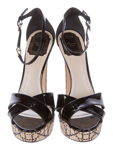 dior sandals ladies|christian Dior platform sandals.